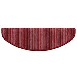 vidaXL Tapis d'escalier auto-adhésifs 15 Pièces Rouge 65 x 21 x 4 cm