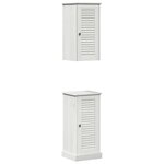 vidaXL Ensemble de mobilier de salle de bain 2 Pièces Blanc antique