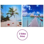 vidaXL Cloison de séparation pliable 160 x 170 cm Plage