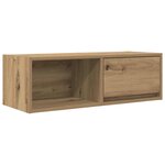 vidaXL Meuble TV chêne artisanal 80x31x25 5 cm bois d'ingénierie