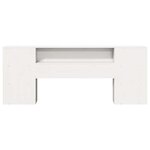 vidaXL Tête de lit avec rangement blanc 200 cm bois massif de pin