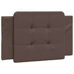 vidaXL Cadre de lit sans matelas Zadar marron 90x200 cm similicuir