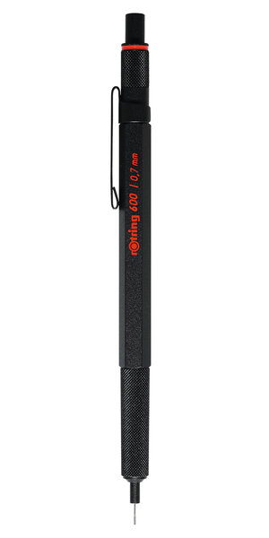 Porte-mine mécanique rOtring 600  0 7 mm  noir (1904442)