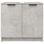 vidaXL Armoire de bain Gris béton 64 5x33 5x59 cm Bois d'ingénierie