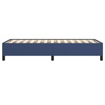 vidaXL Cadre de lit sans matelas bleu 100x200 cm tissu