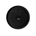 Perel Horloge murale 35 5 cm Noir et argenté
