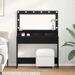 vidaXL Coiffeuse Chêne noir 100 x 41 x 135 cm Bois d'ingénierie