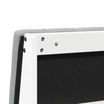 vidaXL Tête de lit capitonnée Gris clair 150 cm Pin massif