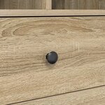 vidaXL Bureau avec rangement chêne Sonoma bois d'ingénierie