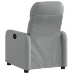 vidaXL Fauteuil inclinable Gris clair Tissu