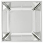 vidaXL Cache-pot de jardin 5 Pièces Argent 40 x 40 x 15 cm