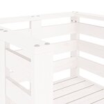 vidaXL Chaises de jardin lot de 2 blanc 61 5x53x71 cm bois pin massif