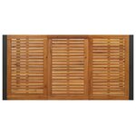 vidaXL Ensemble de salle à manger pour jardin 7 Pièces Gris et marron