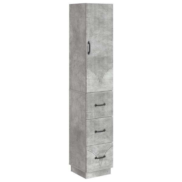 vidaXL Ensemble de Meubles 2 Pièces Gris béton 33 x 34 5 x 87 cm