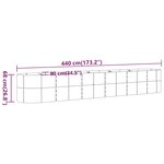 vidaXL Lit surélevé de jardin Acier galvanisé Argenté