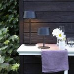 Lampe de table d'extérieur Picco - LED et solaire - Métal et plastique - 5 W - Noir dépoli