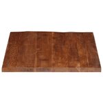 vidaXL Dessus de table 100x80x2 5cm rectangulaire bois massif récupéré