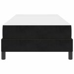 vidaXL Lit à ressorts avec matelas Noir 90 x 210 cm tissu