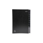 Trieur rigide Economique Ordonator 24 compartiments alphabétiques 24x34cm Noir x 8 EXACOMPTA