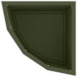 vidaXL Jardinière d'Angle Vert olive 30 x 30 x 35 cm Acier