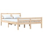 vidaXL Cadre de lit sans matelas bois massif 150x200 cm