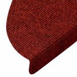 vidaXL Tapis d'escalier autocollants 5 pièces 56 x 17 x 3 cm Rouge bordeaux Demi-rond