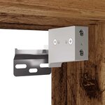 vidaXL Table de chevet murale vieux bois 34x30x20 cm