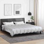 vidaXL Duvet d'été simple Argenté 200 x 200 cm Satin et Microfibre