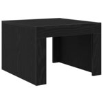 vidaXL Table basse Chêne noir Bois d'ingénierie