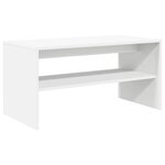 vidaXL Meuble TV blanc 60x40x40 cm bois d'ingénierie