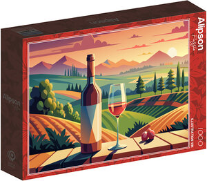 Puzzle 1000 Pièces Illustration Vin