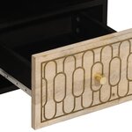 vidaXL Meuble TV 100x33x46 cm bois massif de manguier