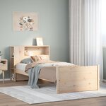 vidaXL Lit bibliothèque sans matelas 90x200 cm bois de pin massif