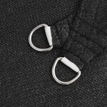 vidaXL Voile d'ombrage 160 g/m² Noir 4x4x5 8 m PEHD