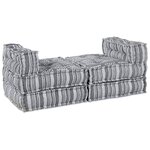 vidaXL Coussin 4 Pièces Gris clair 70 x 70 x 54 cm Polyester