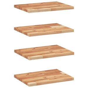 vidaXL Étagères flottantes 4 Pièces 40x30x2 cm acacia massif à l'huile