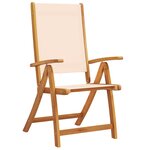 vidaXL Ensemble à manger de jardin 7Pièces bois d'acacia solide textilène