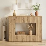 vidaXL Table console Rayé Chêne Artisanal 101 x 29 x 74 cm