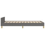 vidaXL Cadre de lit sans matelas avec tête de lit 90x190cm tissu