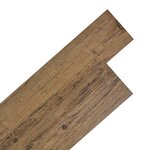vidaXL Dalles de plancher PVC autoadhésif 5 21 m² 2 mm marron noyer