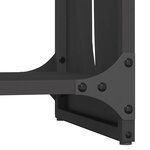 vidaXL Portant de bois chauffage noir 40x30x80 cm