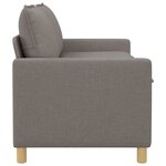 vidaXL Canapé Taupe 156 x 81 x 87 5 cm Tissu