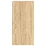 vidaXL Meuble TV mural avec lumières LED chêne sonoma 40 5x35x80 cm