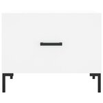 vidaXL Tables basses 2 Pièces blanc 50x50x40 cm bois d'ingénierie