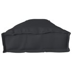 vidaXL Coussins de Pallette pour Banc 2 Pièces Noir 200x40x8 cm Tissu Oxford