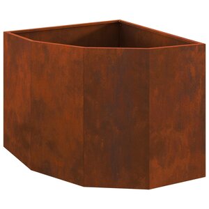 vidaXL Jardinière d'Angle Rouillé 60 x 60 x 50 cm
