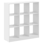 vidaXL Bibliothèque blanc 102x32x108 cm bois d'ingénierie