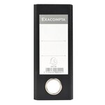 Classeur à levier papier marbre gris dos de 70mm - A5 horizontal. - Gris-dos noir x 20 EXACOMPTA