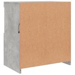 vidaXL Buffet avec lumières LED gris béton 60 5x37x67 cm