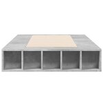 vidaXL Cadre de lit sans matelas gris béton 90x190 cm